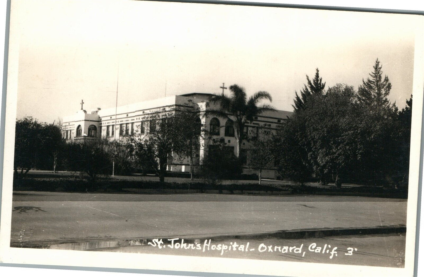 OXNARD CA ST. JOHN'S HOSPITAL VINTAGE REAL PHOTO POSTCARD RPPC