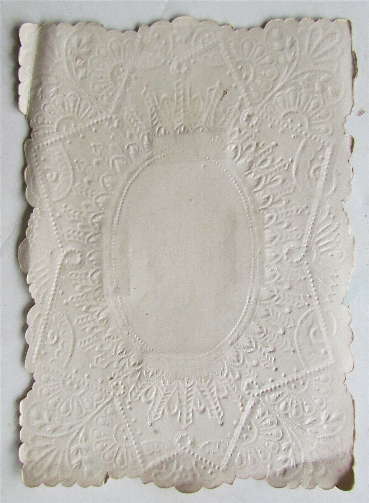 VALENTINE POP UP antique LACE CARD RARE