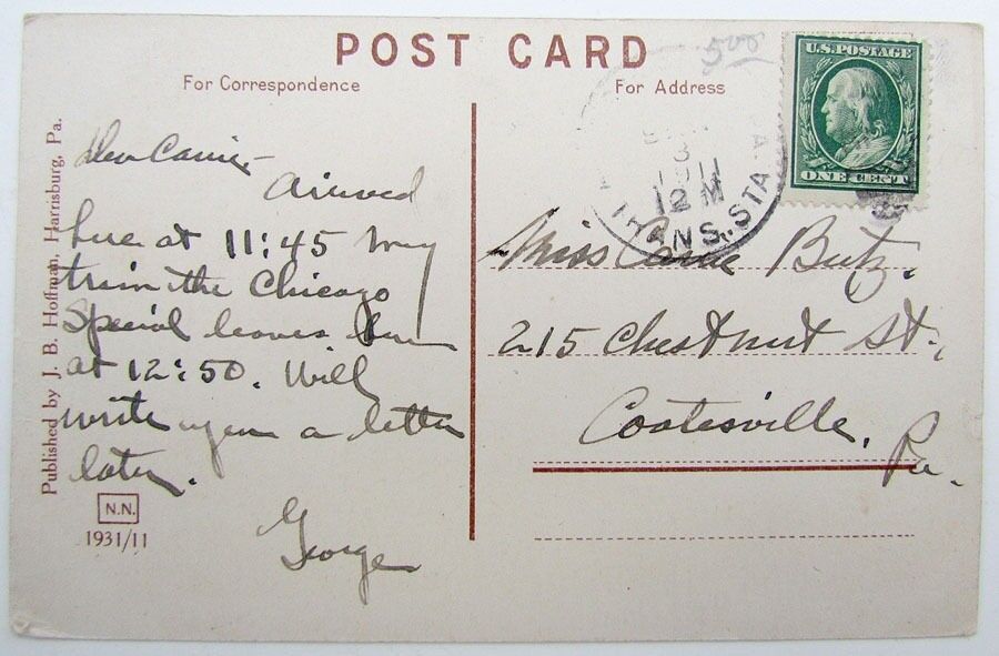 VINTAGE POSTCARD ROCKVILLE BRIDGE HARRISBURG PA train RAILWAY railroad