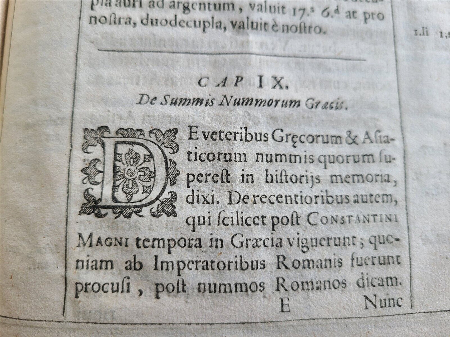 1614 Numismatics Weights Measures antique DE PONDERIBUS PRETIIS VETERUM NUMMORUM