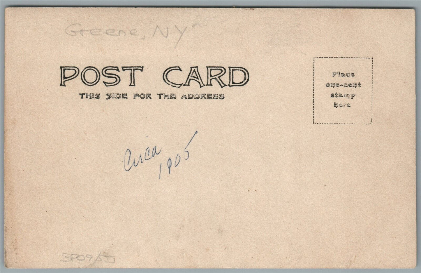 GREENE NY CHENANGO HOUSE ANTIQUE REAL PHOTO POSTCARD RPPC