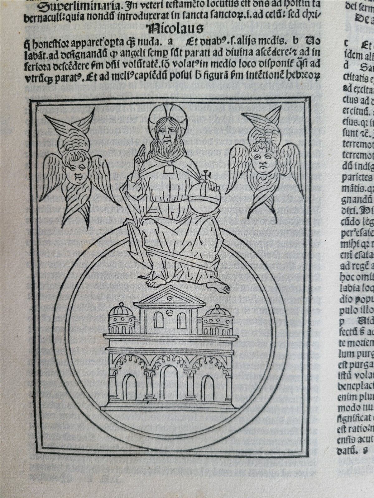 1495 INCUNABULA BIBLE 3 FOLIO VOLUMES COMPLETE antique ILLUSTRATED BIBLIA LATINA