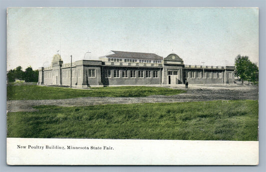 MINNESOTA STATE FAIR NEW POULTRY BUILDING ANTIQUE POSTCARD