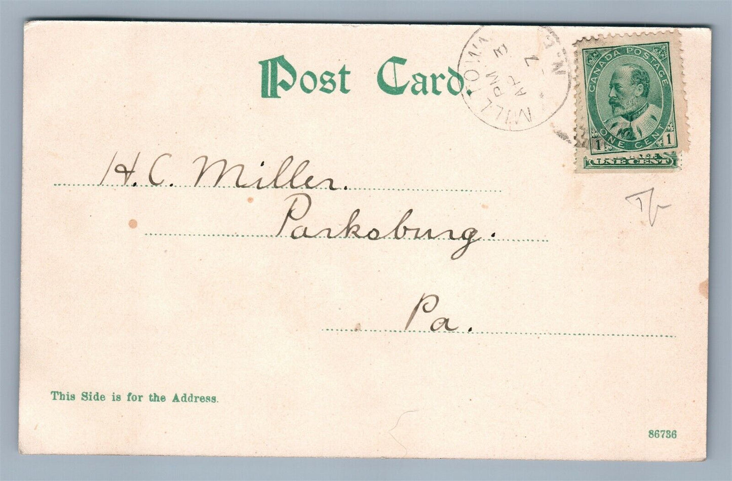 CALAIS ME MAIN STREET ANTIQUE POSTCARD