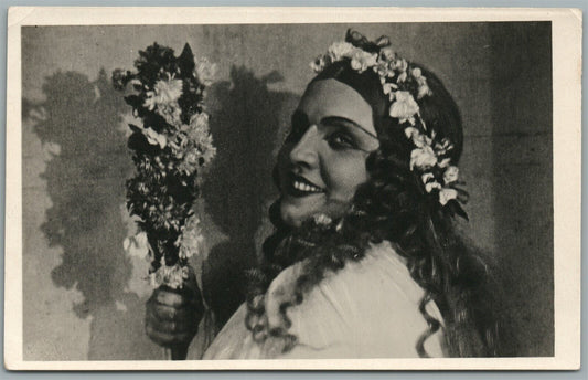 UKRAINIAN KIEV THEATRE OPERA SNOWMAIDEN ACTRESS VINTAGE REAL PHOTO POSTCARD RPPC