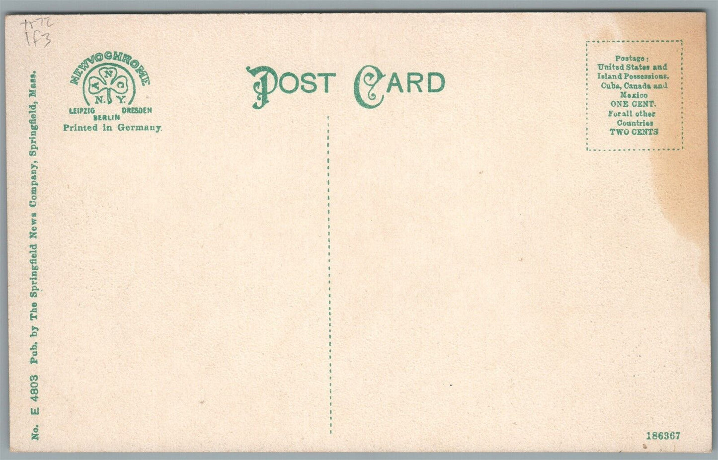 PALMER FAIR MA ANTIQUE POSTCARD