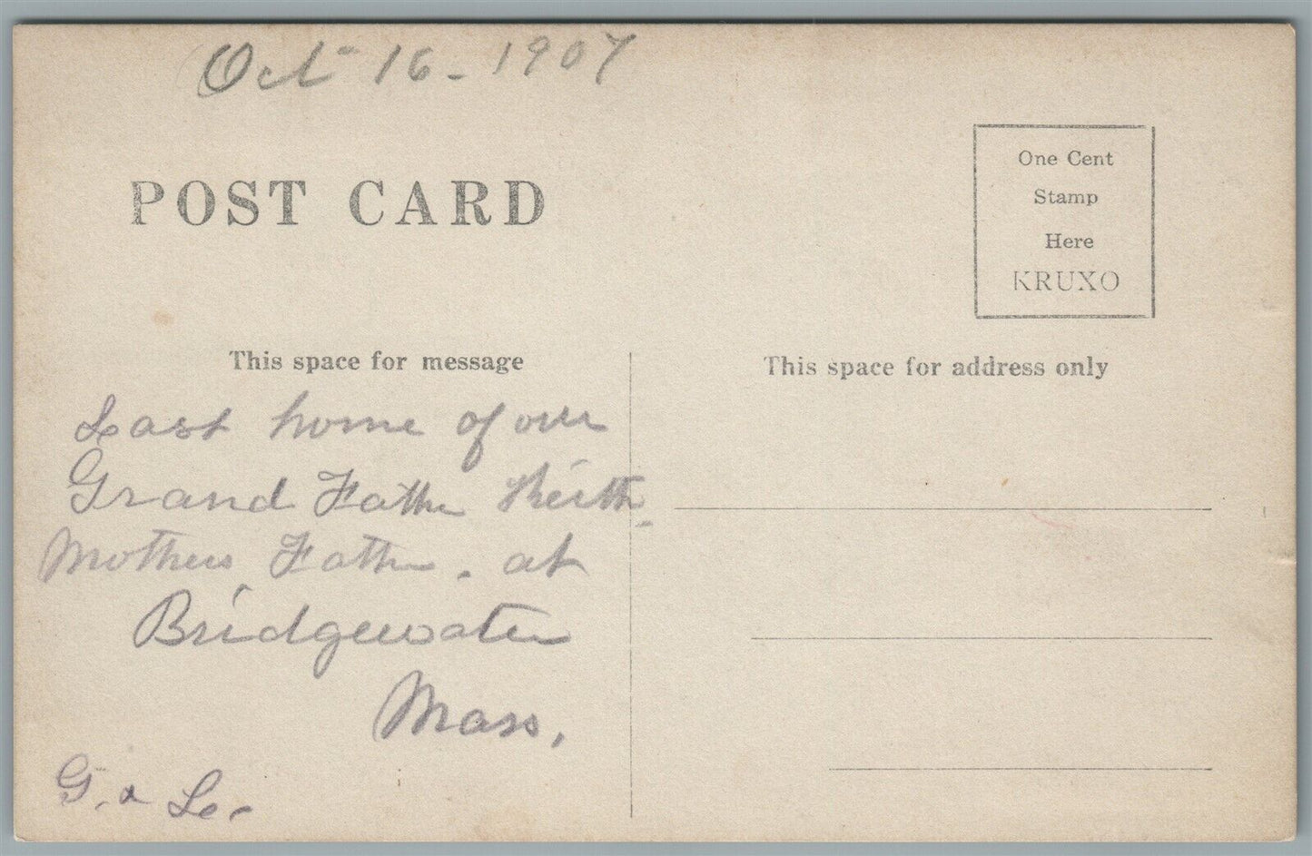 BRIDGEWATER MA STREET SCENE ANTIQUE REAL PHOTO POSTCARD RPPC