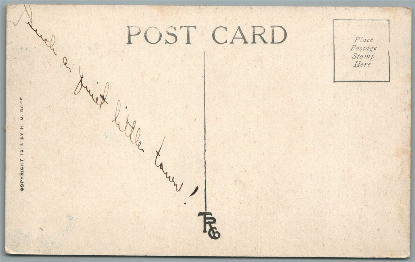 TOWNVILLE PA COMIC ANTIQUE POSTCARD
