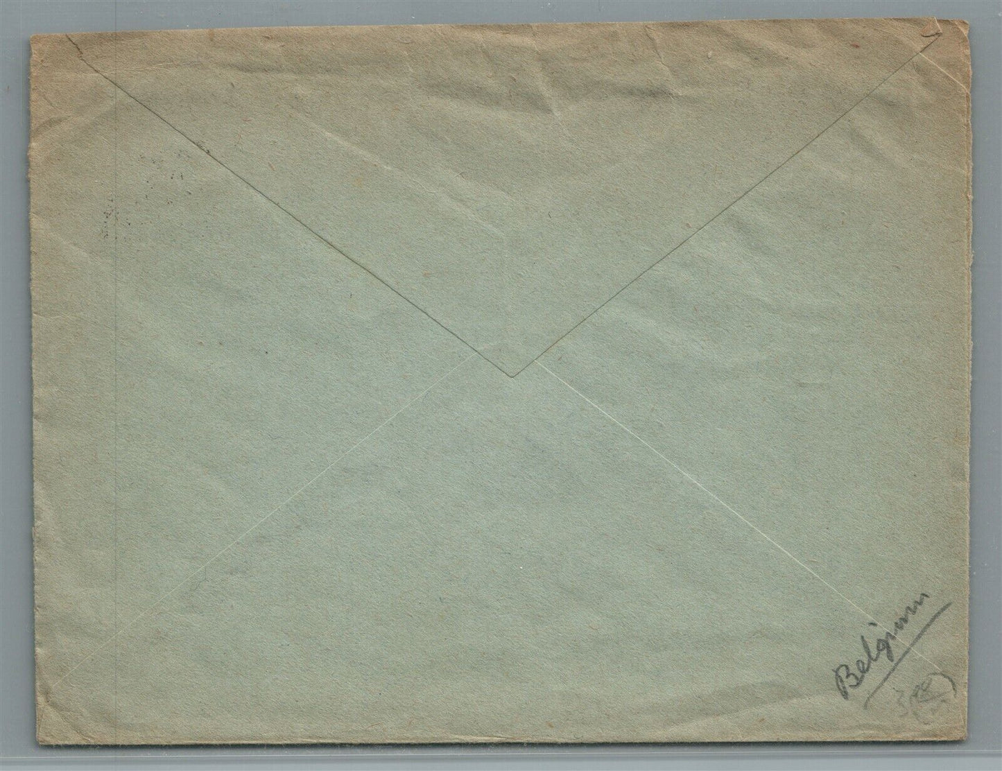 BELGIUM to ENGLAND ANTIQUE COVER w/ STAMP MEMLING PALACE HOTEL BRUGE