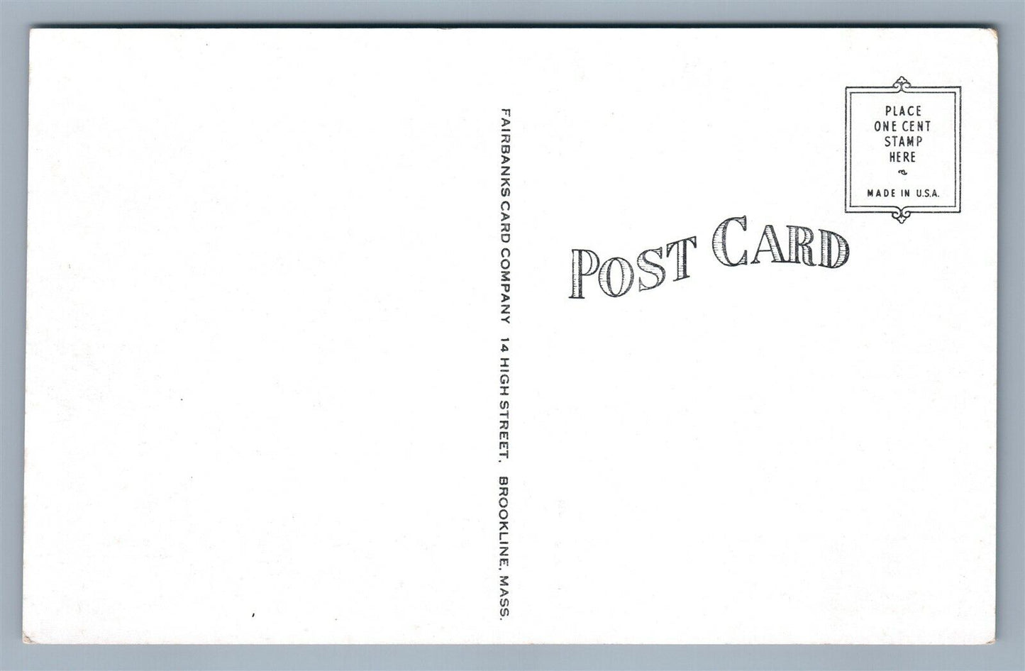 WEST SOUTHPORT ME CENTRAL GRAMMAR SCHOOL VINTAGE POSTCARD