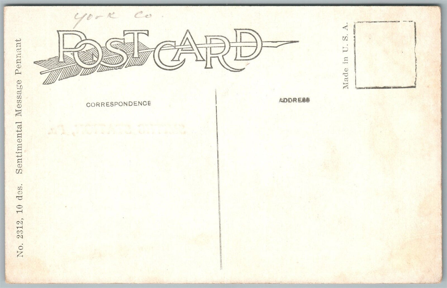 SMITH STATION PA ANTIQUE POSTCARD