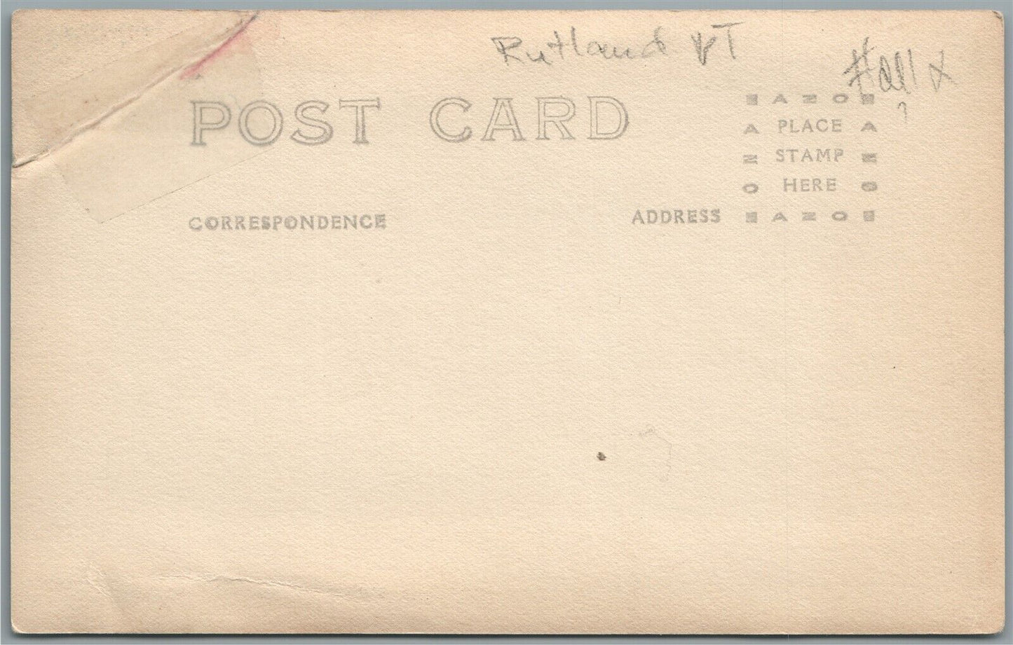 RUTLAND VT LEDCES TOURIST CAMP ANTIQUE REAL PHOTO POSTCARD RPPC