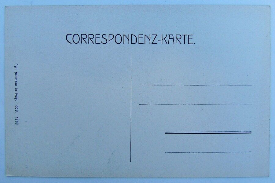 VINTAGE CZECH POSTCARD PRAGUE SYNAGOGUE JUDAICA Jewish