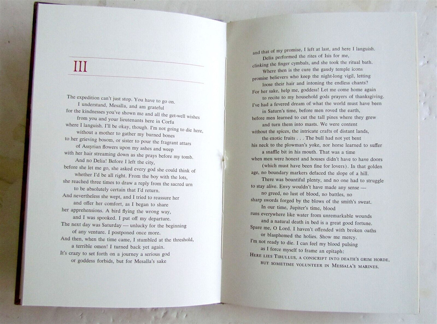 SIGNED LTD EDITION ELEGIES TO DELIA of ALBIUS TIBULLUS translated DAVID SLAVITT