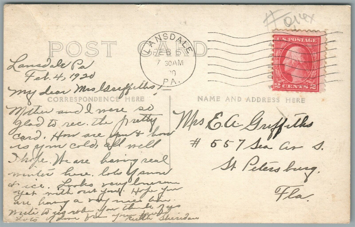 LANSDALE PA MAIN STREET ANTIQUE REAL PHOTO POSTCARD RPPC