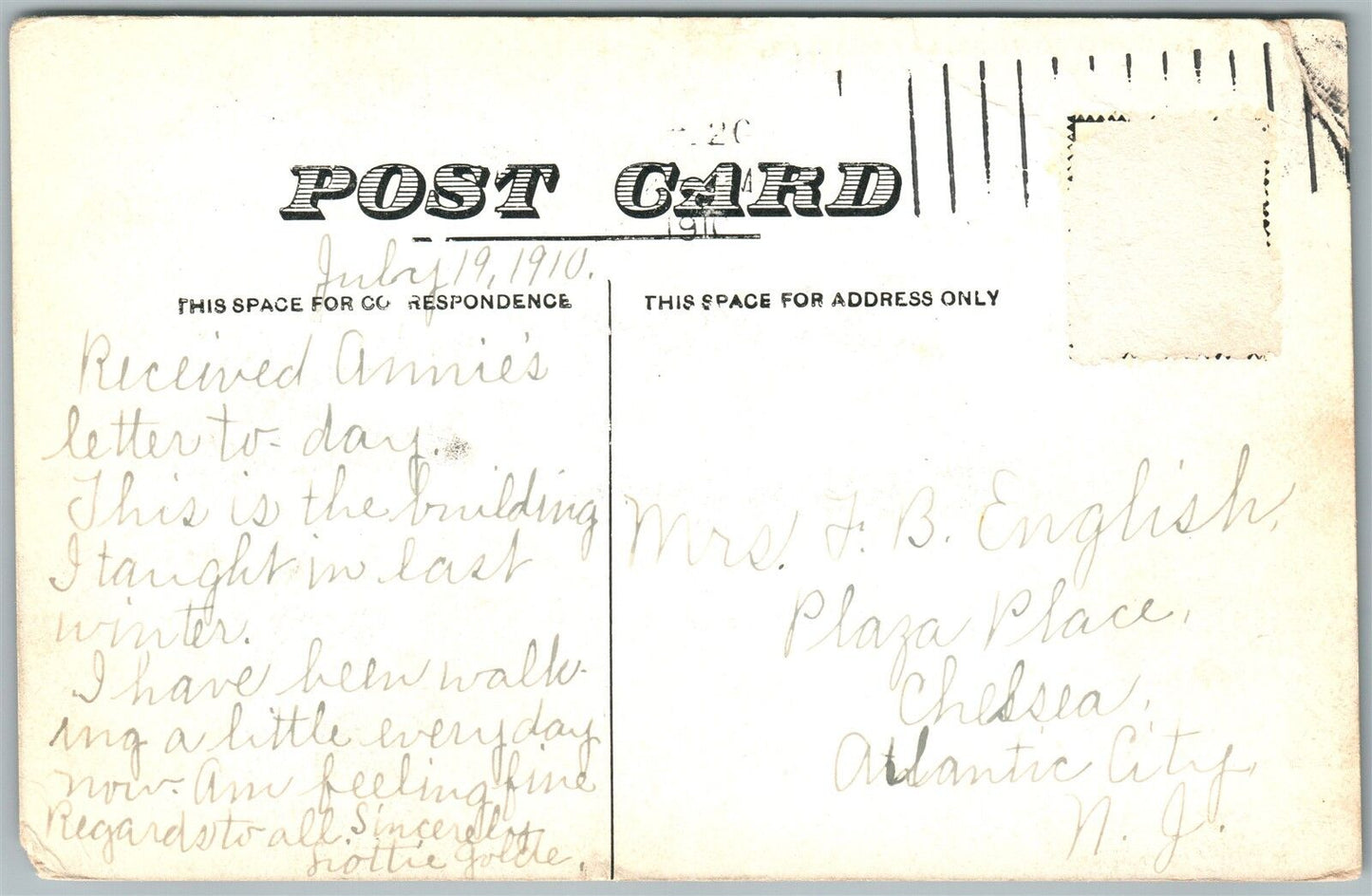 LATROBE PA 1st WARD STREET 1910 ANTIQUE POSTCARD