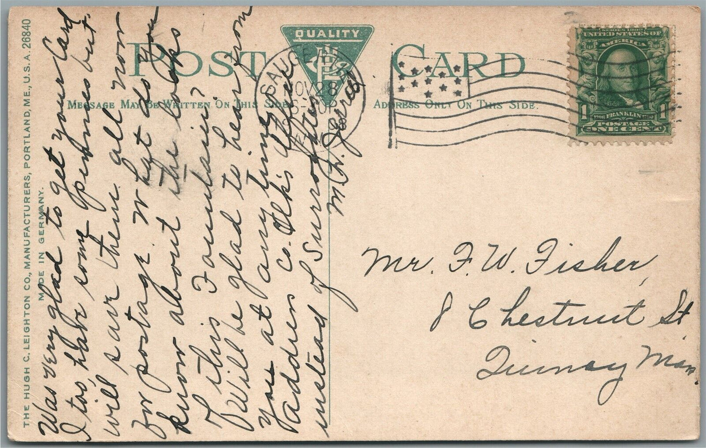 SOUGERTIES NY CHILDRENS FOUNTAIN MAIN STREET & POST OFFICE ANTIQUE POSTCARD