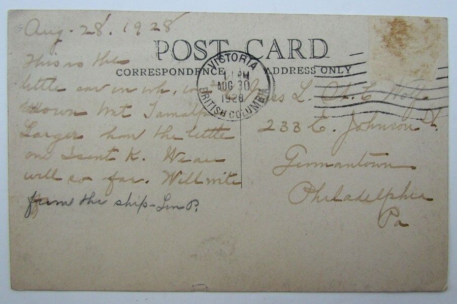 1928 RPPC VINTAGE photo POSTCARD GRAVITY RIDE MT.TAMALPAIS & MUIR WOODS Ry CA