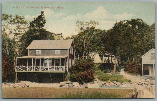 CHEPIWANOXET RI FROM LANDING ANTIQUE POSTCARD