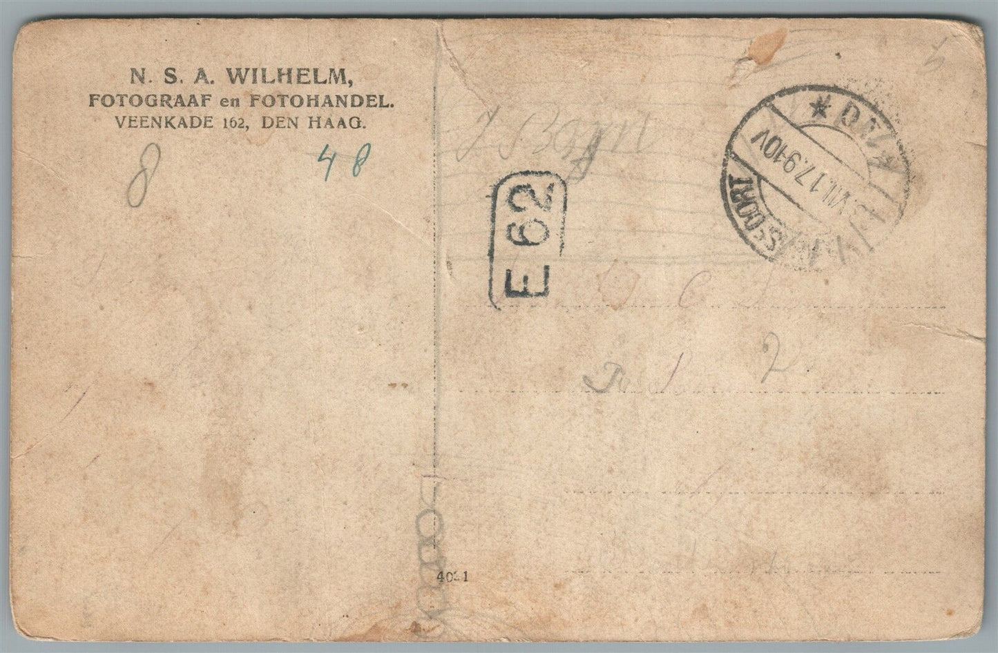 NETHERLANDS MILITARY GROUP WWI ERA ANTIQUE REAL PHOTO POSTCARD RPPC