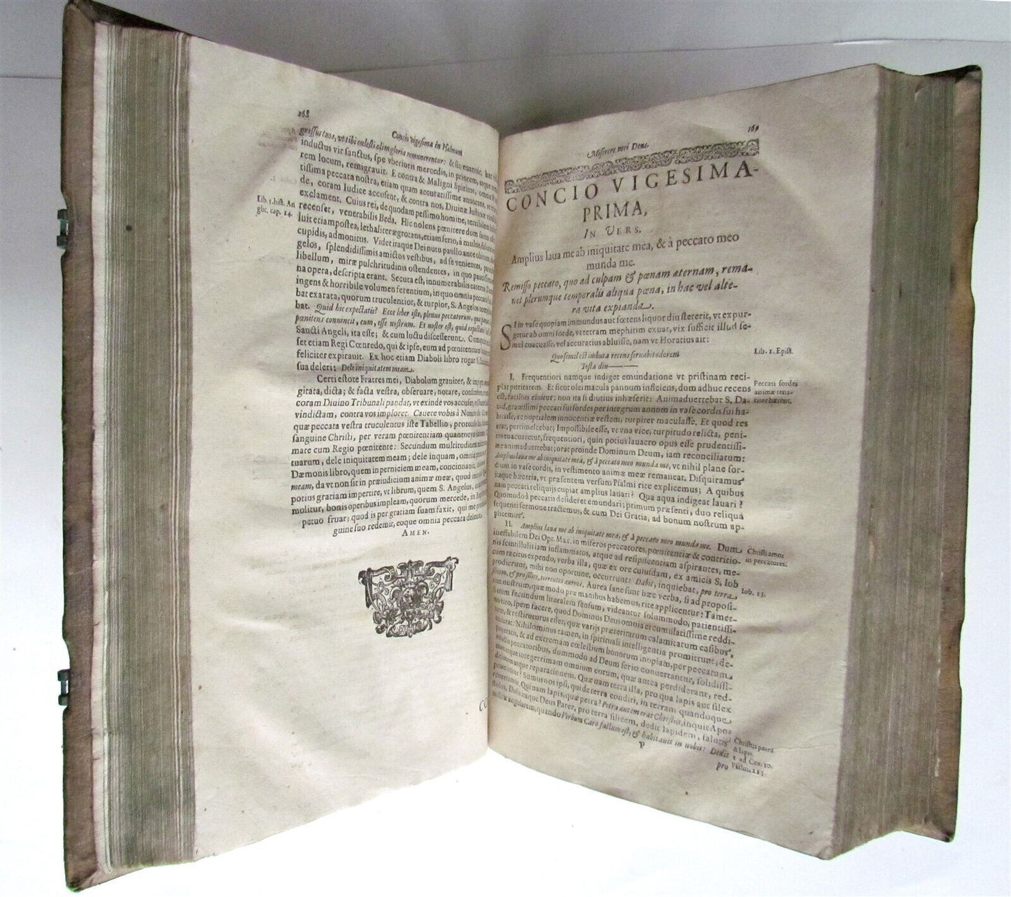 1630 Friedrich Forner antique PIGSKIN FOLIO Rex Hebronensis Psalmus Miserere Mei