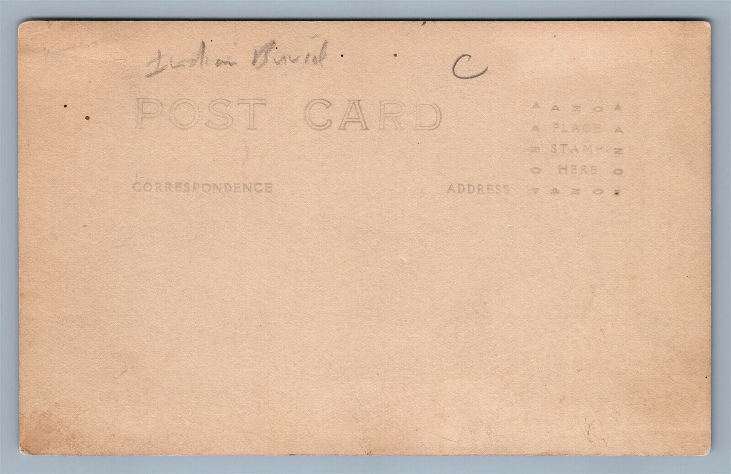 AMERICAN INDIAN BURIAL ANTIQUE REAL PHOTO POSTCARD RPPC