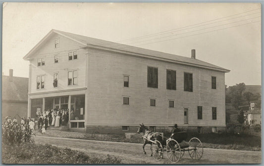 WILLIAMSTON VT SCENE ANTIQUE REAL PHOTO POSTCARD RPPC