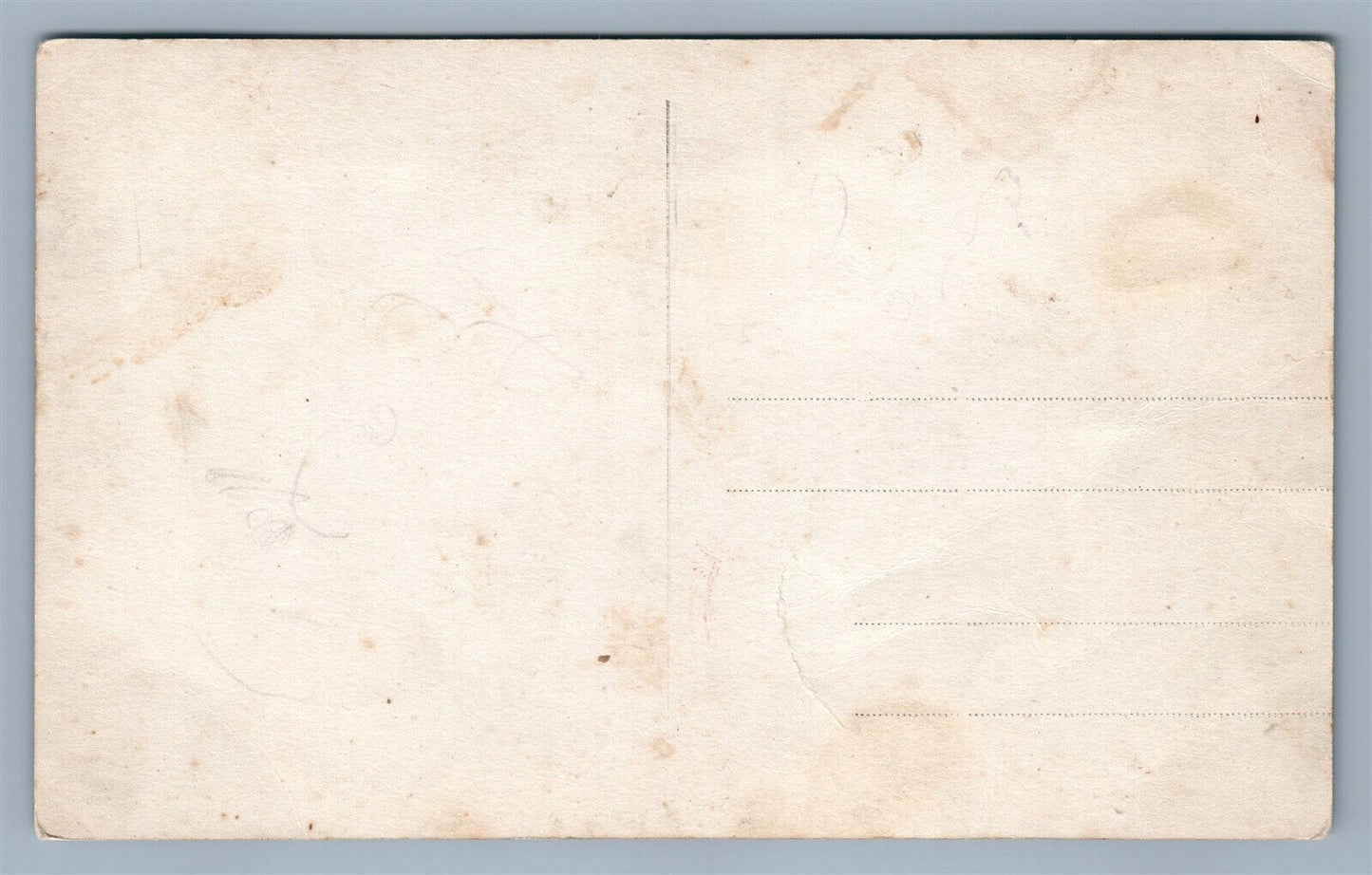 MOTHER w/ GIRLS at CHRISTMAS TREE ANTIQUE REAL PHOTO POSTCARD RPPC toy horse