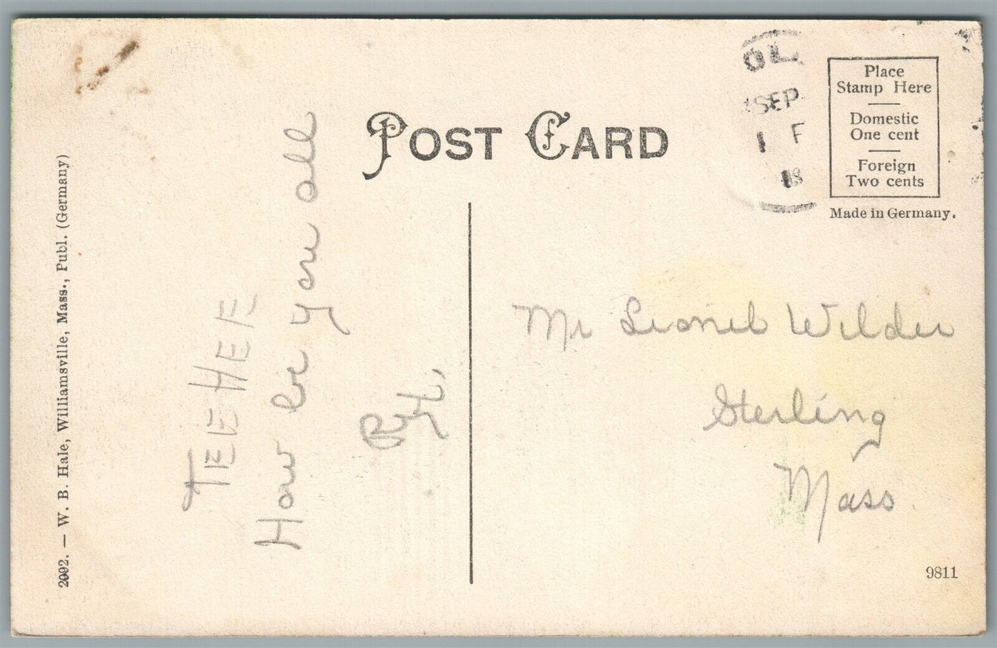 ATHOL MA STATE ROAD ANTIQUE POSTCARD