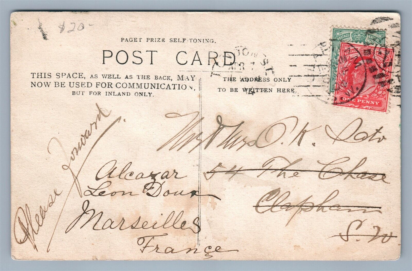 ARTIST SIGNED COMIC ANTIQUE REAL PHOTO POSTCARD RPPC