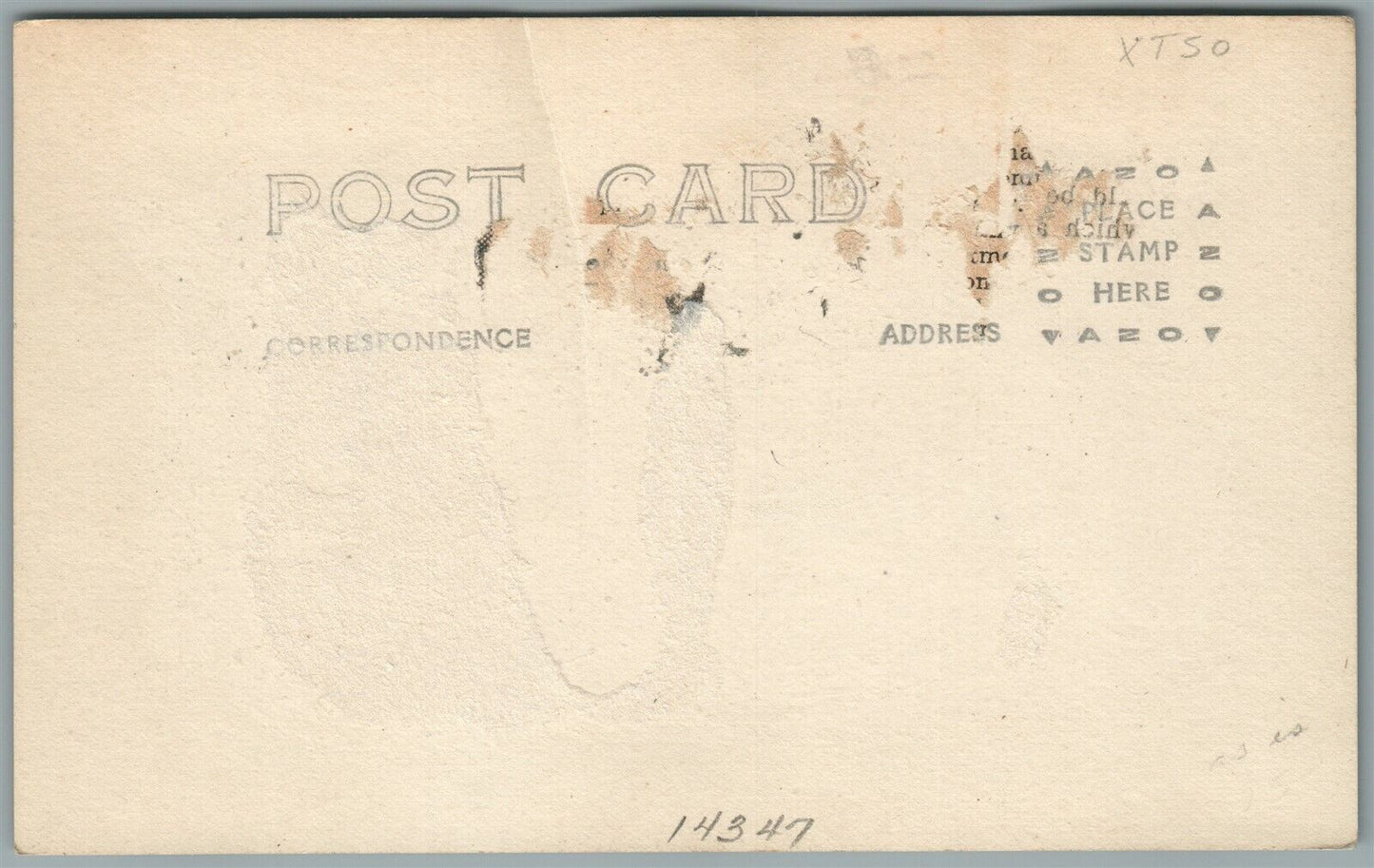 EARLY AVIATION BOSCHE HYDRO PLANE ANTIQUE REAL PHOTO POSTCARD