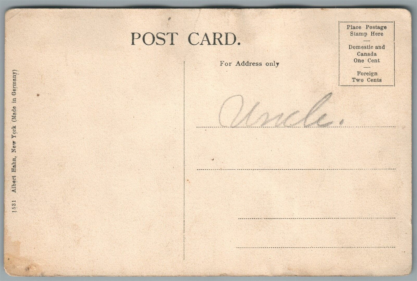 BRANCHVILLE NJ HOTEL ANTIQUE POSTCARD