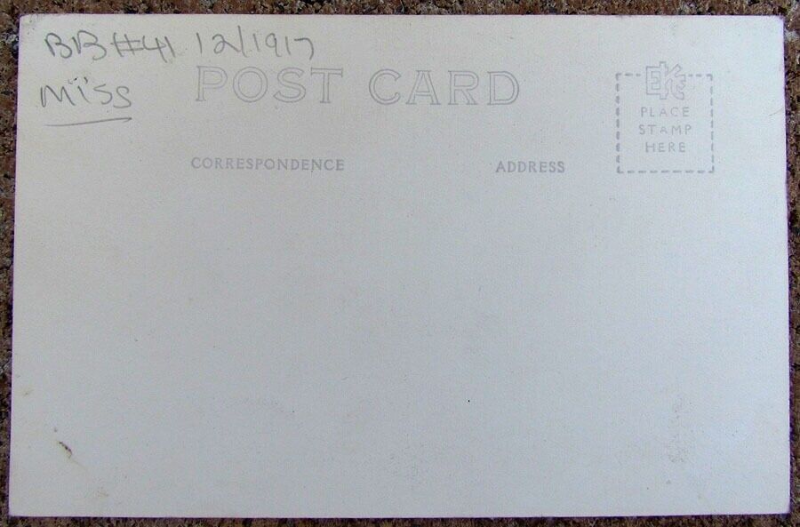 RPPC VINTAGE PHOTO POSTCARD U.S.S. MISSISSIPPI SHIP