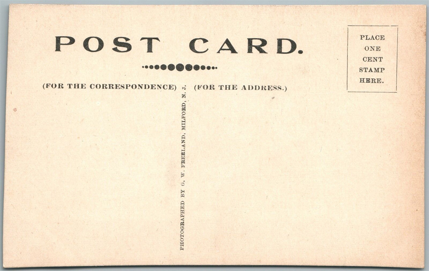 MT..PLEASANT NJ CEMETERY ANTIQUE REAL PHOTO POSTCARD RPPC
