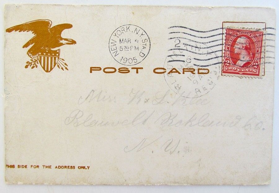 ANTIQUE 1905 UNDIVIDED POSTCARD ST.NICHOLAS CHURCH RECTORY SCHOOL NEW YORK N.Y.