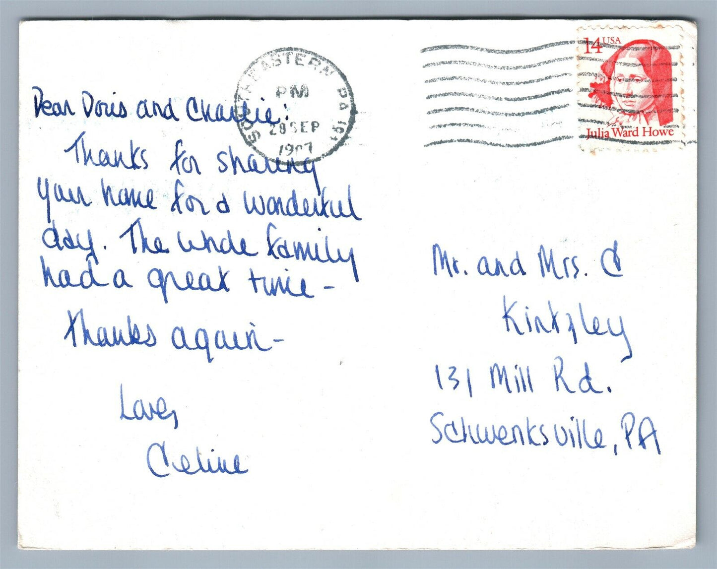 QUAKERTOWN PA RICHLAND FRIENDS MEETING HOUSE ANTIQUE POSTCARD