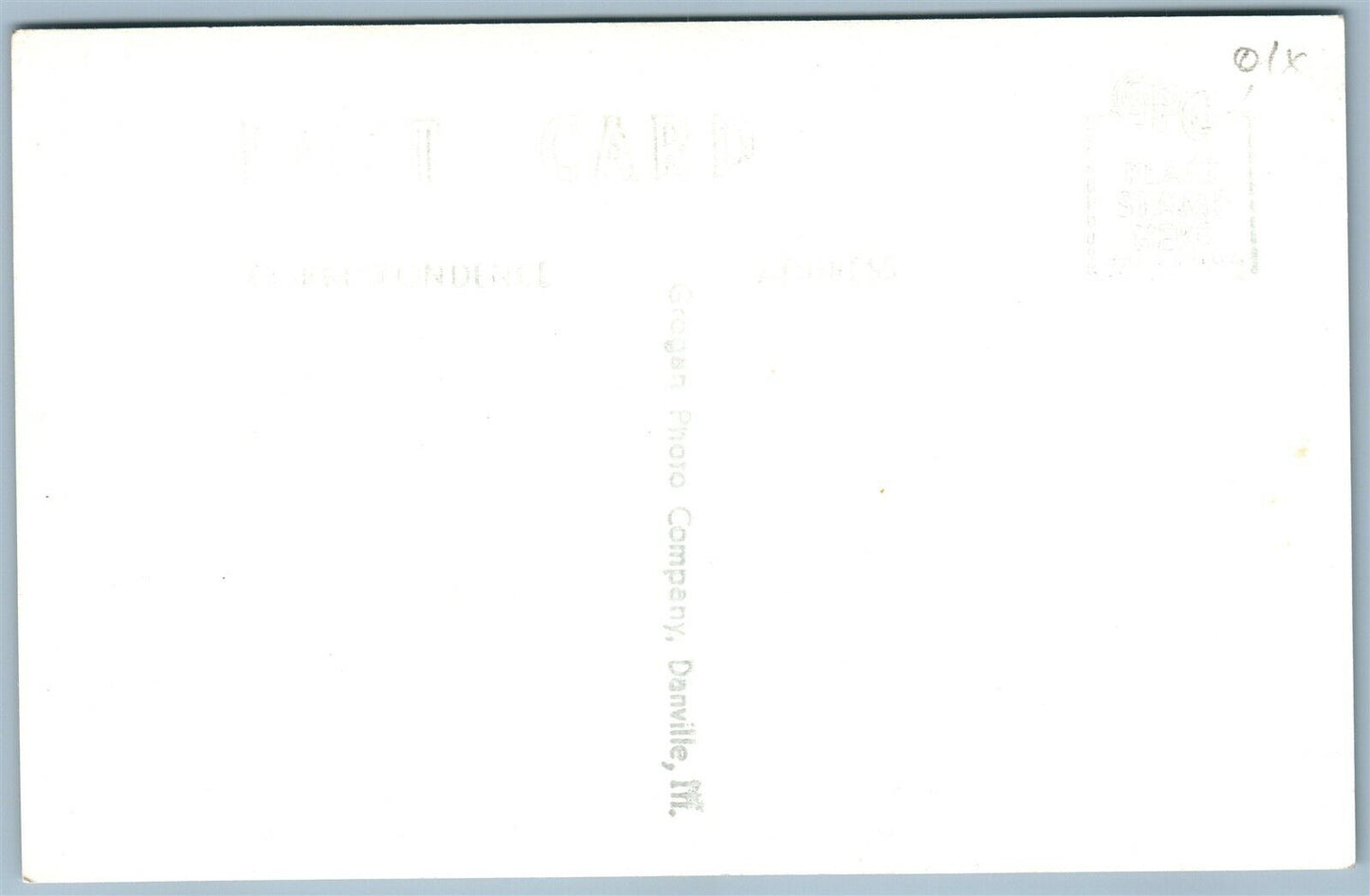 SCOTT FIELD ILL FIRE DEPARTMENT VINTAGE REAL PHOTO POSTCARD RPPC