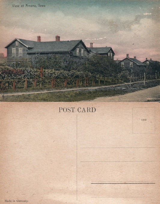 AMANA IA ANTIQUE POSTCARD