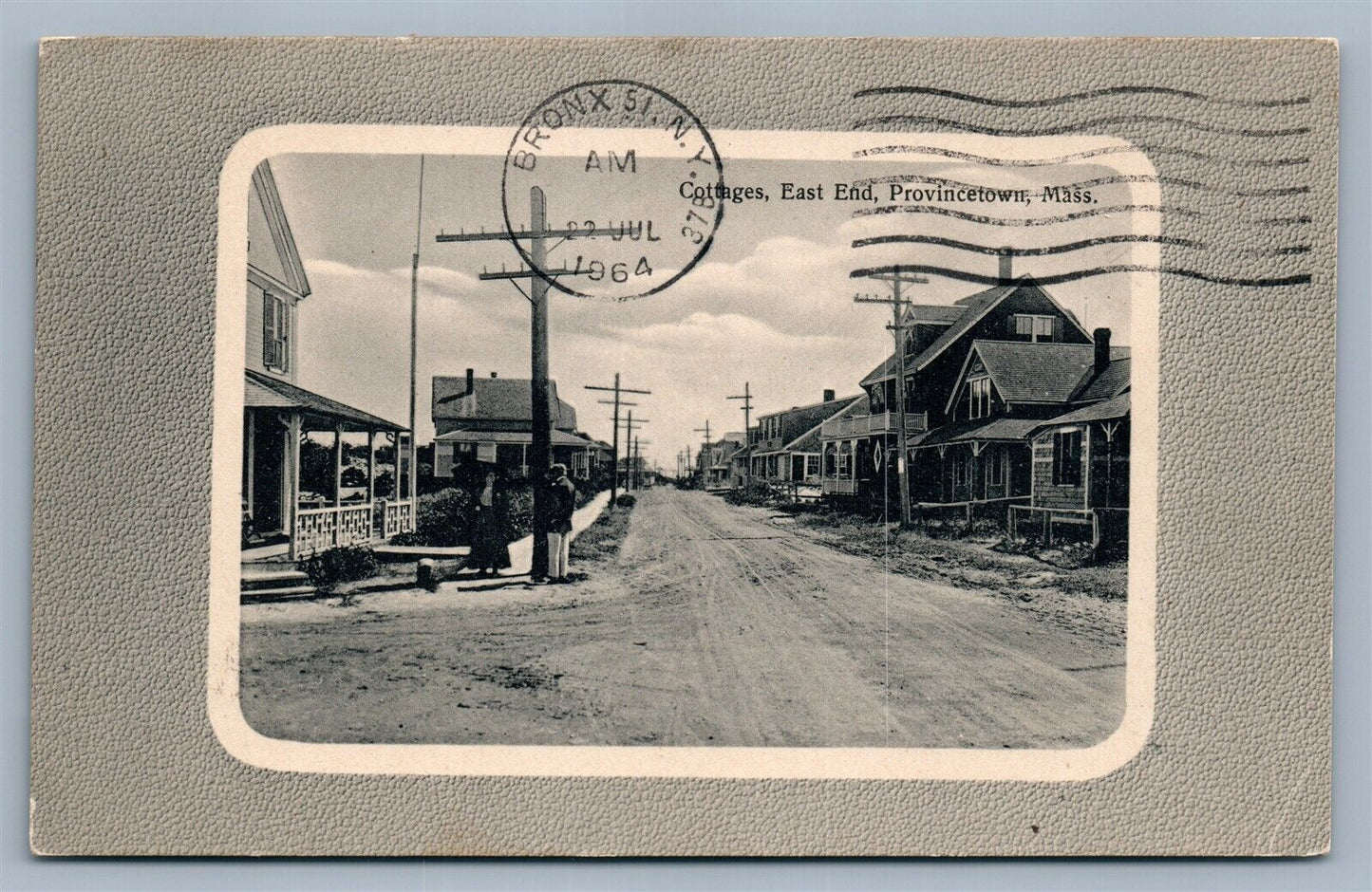PROVINCETOWN MA EAST END COTTAGES ANTIQUE POSTCARD