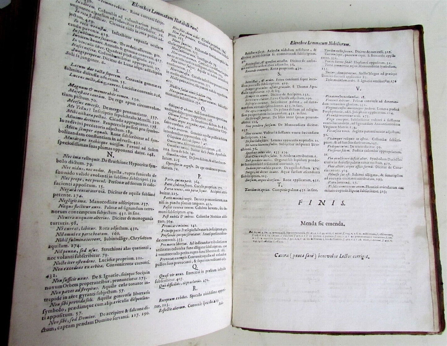 1678 ORNITOLOGIA MORALIS by FORTUNATUS HUEBER antique FOLIO