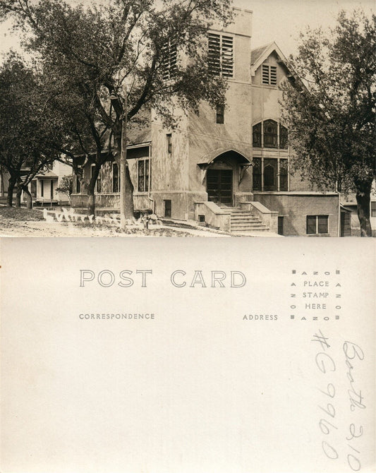 VERMONT CHURCH ANTIQUE REAL PHOTO POSTCARD RPPC