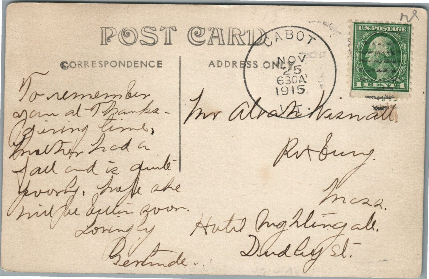 CABOT VT CONG. CHURCH & SCHOOL ANTIQUE REAL PHOTO POSTCARD RPPC