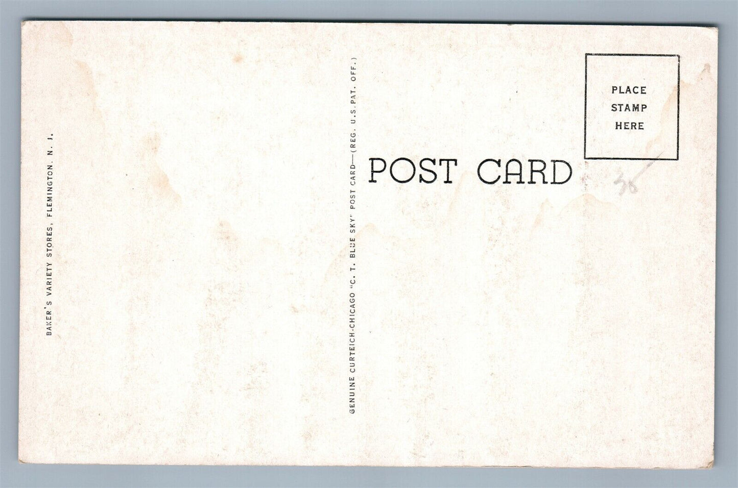 FLEMINGTON NJ SOLDIER'S MONUMENT MAIN STREET ANTIQUE POSTCARD