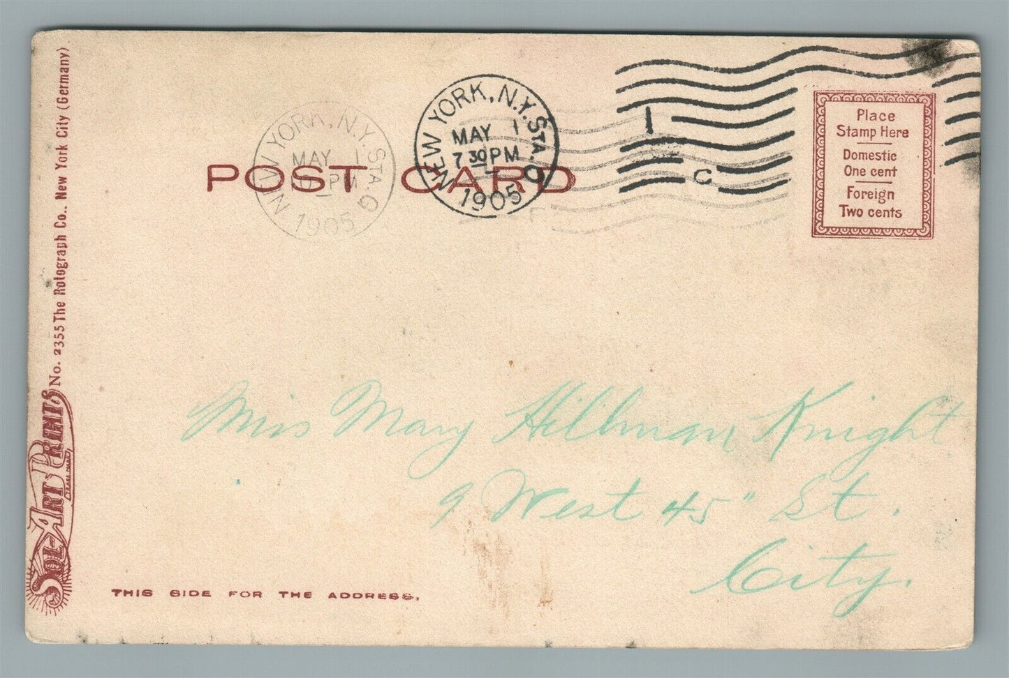 LAKEWOOOD NJ GEORGIAN COURT ANTIQUE POSTCARD