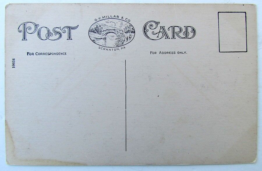 VINTAGE POSTCARD SOUTH MAIN STREET FRANKLIN FORKS PA