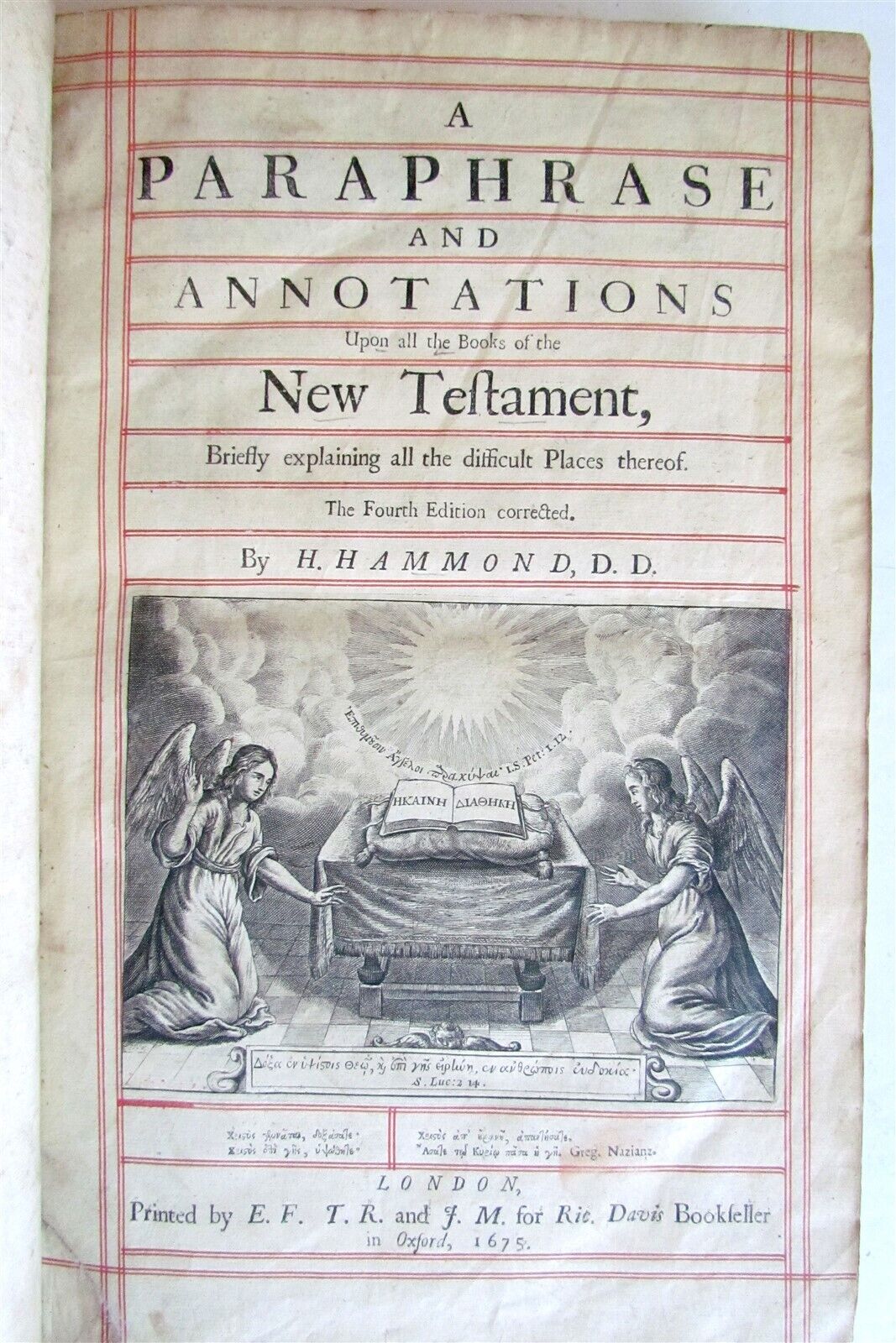 1674-1684 THE WORKES by HENRY HAMMOND 3 volumes antique FOLIOS in ENGLISH
