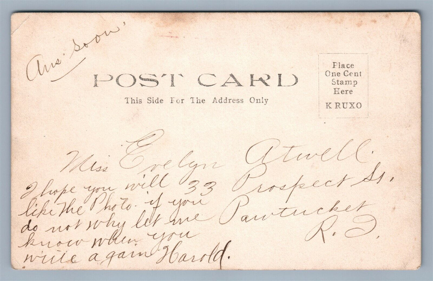 MILITARY CAMP DISABLED ONE LEG SOLDIER BOXERS ANTIQUE REAL PHOTO POSTCARD RPPC