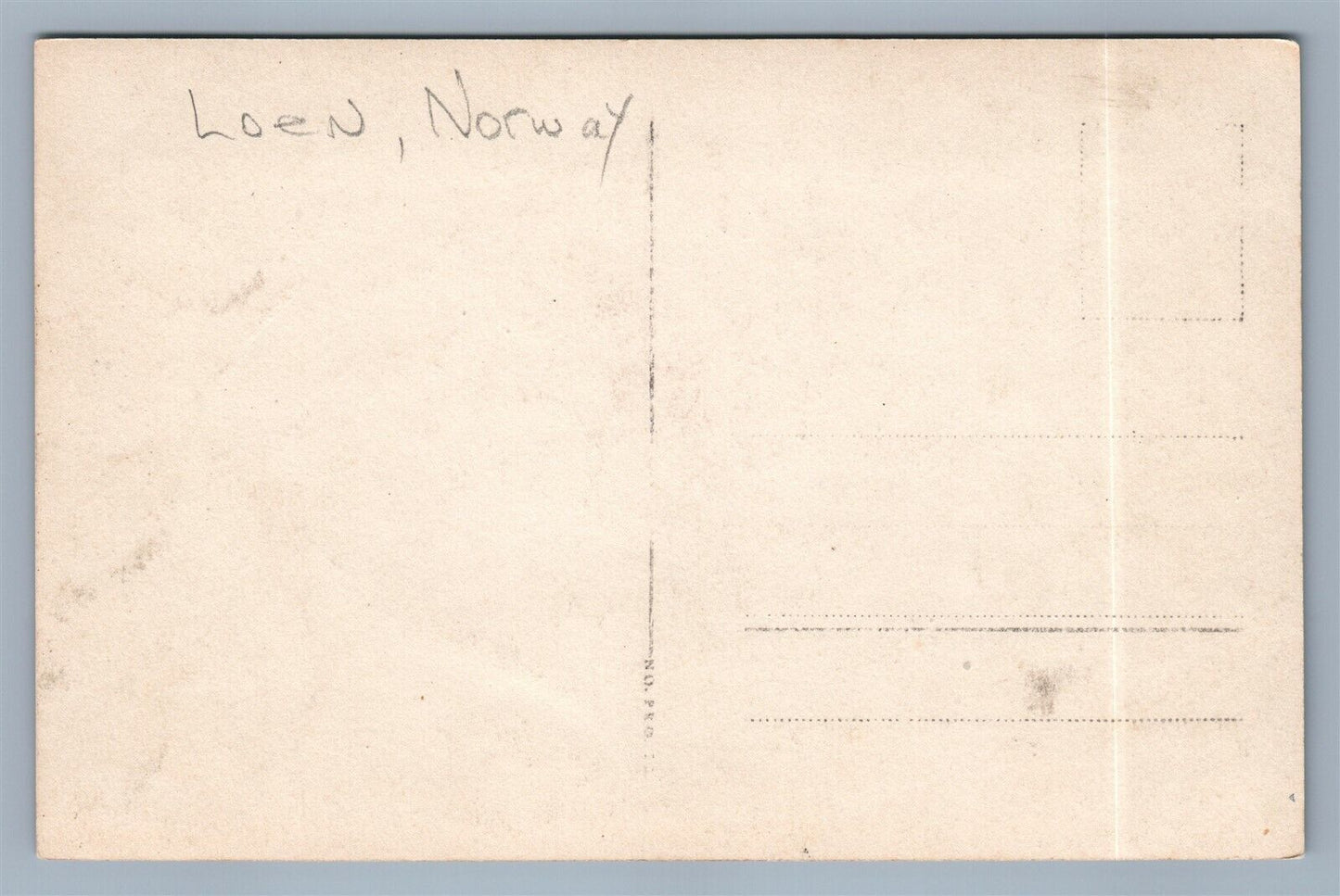 LOEN NORWAY 1926 ANTIQUE REAL PHOTO POSTCARD RPPC