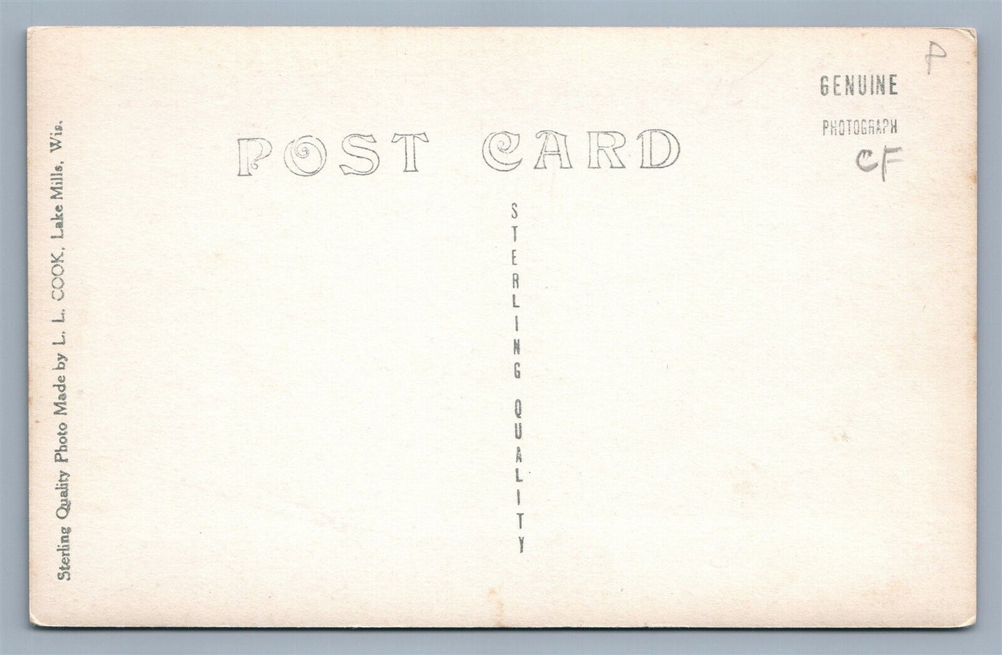 EVANSVILLE WI CONGREGATIONAL CHURCH ANTIQUE REAL PHOTO POSTCARD RPPC