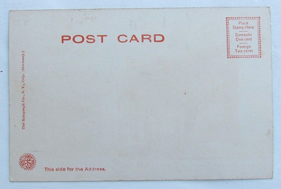 VINTAGE UNDIVIDED POSTCARD MORAVIAN CHURCH & PARSONAGE LITITZ PA